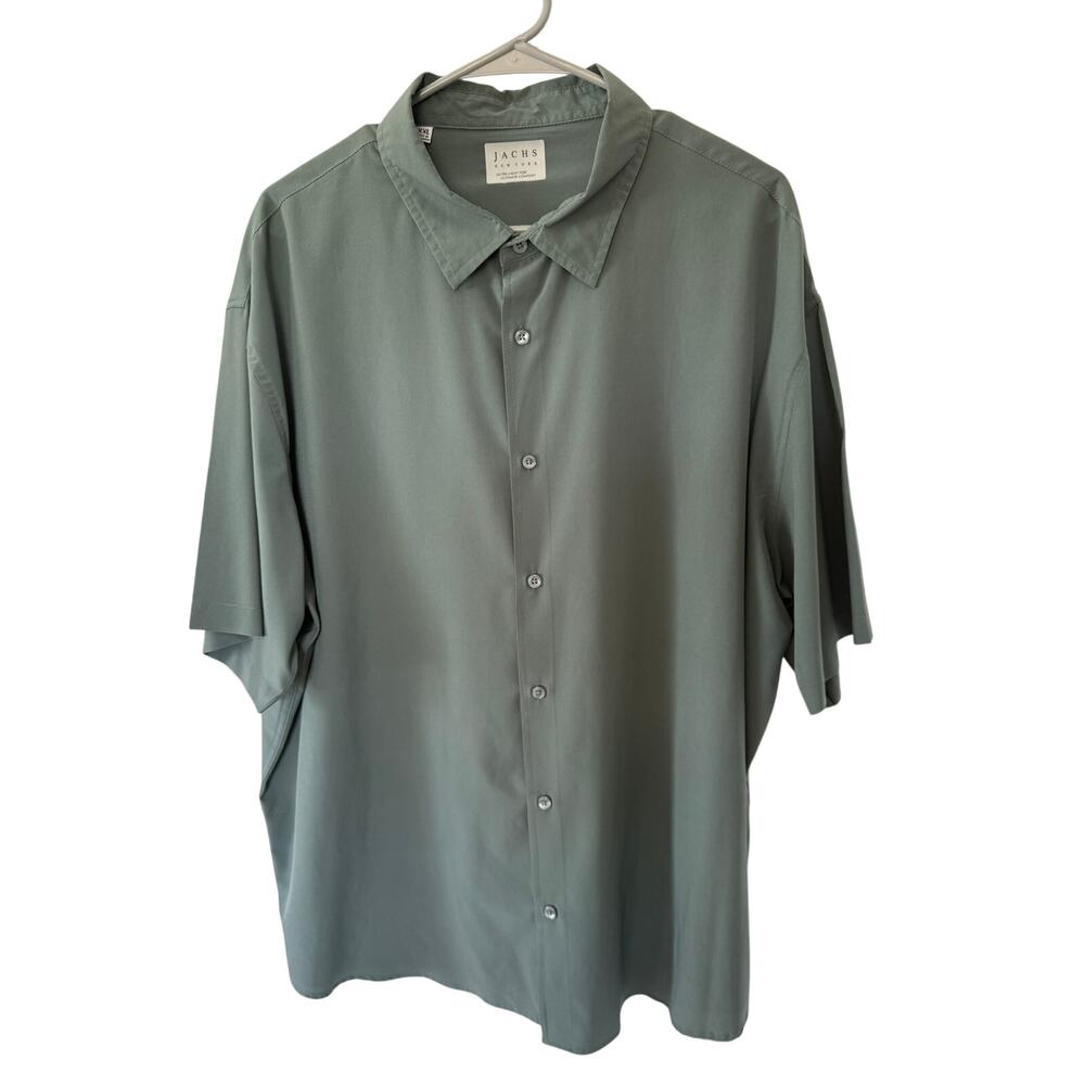 Jachs New York Green Buttondown Shirt Men's 2XL